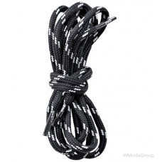 Пара шнурков черные-серые 90 см