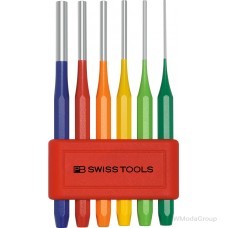 Набор выколоток для шплинта в пластик. держателе, высокое качество с порошковым покрытием 6 PB Swiss Tools