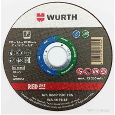 Диск відрізний WURTH REDLINE 125X1.6 Для нержавіючої сталі