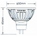 Светодиодная энергосберегающая лампа TOSHIBA LED-SPOT MR16 GU5.3, 5.2W, 12 Вольт, 4000K, 35 градусов, энергетический класс А