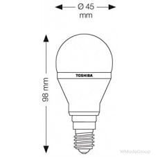 Светодиодная энергосберегающая лампа Toshiba LMP LED E14 Toshiba golfb.clear 6 Вт, 220 Вольт, теплый белый 2700k, 250лм