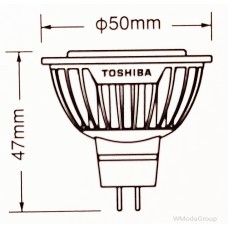 Светодиодная энергосберегающая лампа Toshiba GU5.3 LED 7W 12 Вольт LED ( замена 35 Вт )