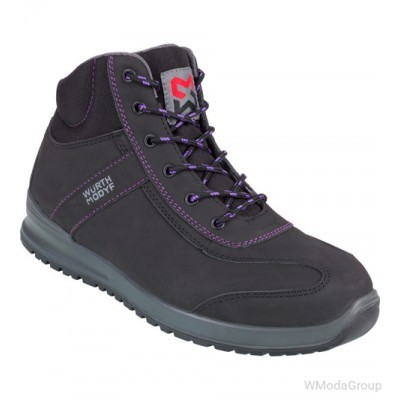 Кросівки WURTH / MODYF S3 SRC CARINA чорні з фіолетовим