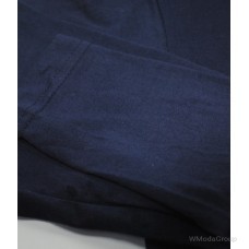 Мужская футболка с длинным рукавом темно-синяя