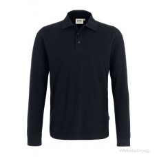 Рубашка-поло HAKRO 820 REGULAR FIT с длинным рукавом черная
