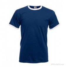 Мужская футболка с манжетами Valueweight Ringer темно-синяя