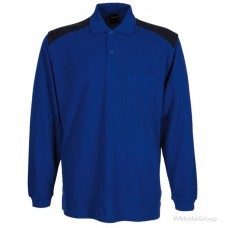 Рубашка-поло WURTH / MODYF с длинными рукавами JOB синяя