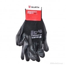 Перчатки WURTH с дышащим верхом и защитным полиуретановым покрытием LEICHT +