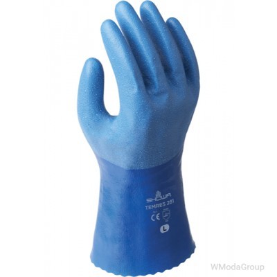 Високоякісна герметична Нітрилова рукавичка з поліуретановим покриттям SHOWA 281